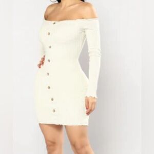 Fashion Nova “Jacklyn Off Shoulder Mini Dress” size XL